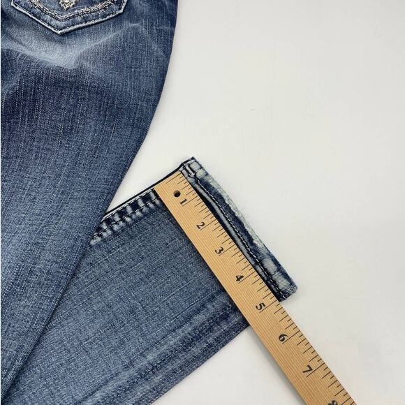 New ROCK REVIVAL Jeans Size 26 Kerra Easy Skinny Embellished Bling Y2K Jeans - Picture 9 of 9